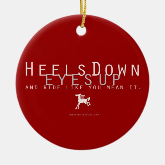 Heels nach unten keramikornament (Vorne)