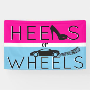 Heels oder Räder  {Auto} Pink & Blue Gender Revea Banner