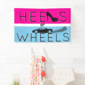 Heels oder Räder |{Auto} Pink & Blue Gender Reveal Banner (Insitu)