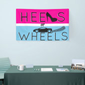 Heels oder Räder |{Auto} Pink & Blue Gender Reveal Banner (Messeveranstaltung)