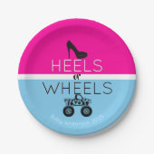 Heels oder Räder Monster-Lkw-Geschlechtsverkehr Pappteller (Vorderseite)