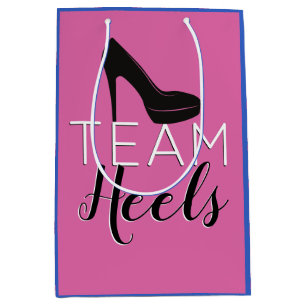 Heels oder Radteams Pink Blue Gender-Bericht Mittlere Geschenktüte