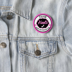 Heels Rosa und Schwarzes Geschlecht Button