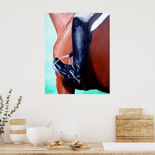 Heels runter! poster (Küche)