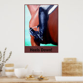 Heels runter! poster (Küche)