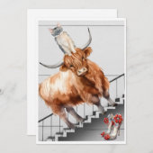 Heels-Treppen Feiertagskarte (Vorne/Hinten)