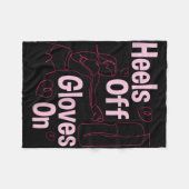 Heels von Handschuhen On - Boxing Kickboxen Fleecedecke (Vorderseite (Horizontal))