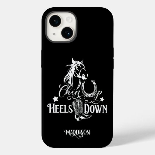 Heelse auf dem Cowgirl reiten Case-Mate iPhone Hülle (Rückseite)