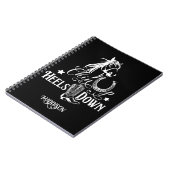 Heelse auf dem Cowgirl reiten Notizblock (Linke Seite)