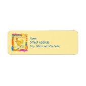 Heelse aufheben Chick Power Gelbe Adressenbezeichn (Vorne)