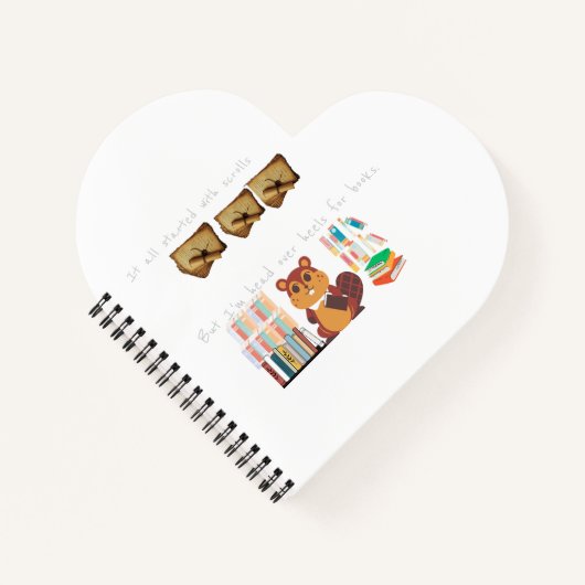 " Heelse für Bücher" Notizblock (Vorderseite)