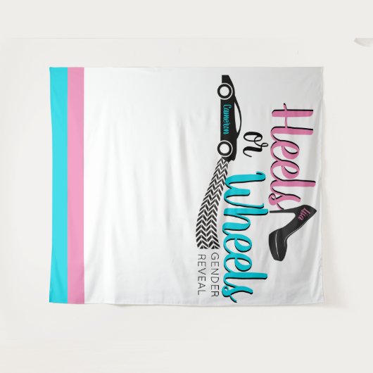 Heelse oder Räder Geschlechtsverkehr Rosa|Blau Fot Wandteppich (Vorderseite (Horizontal))