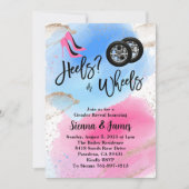 Heelse oder Räder Geschlechtsverkehr, rosa oder bl Einladung (Vorderseite)