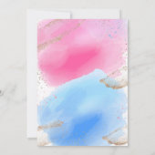 Heelse oder Räder Geschlechtsverkehr, rosa oder bl Einladung (Rückseite)