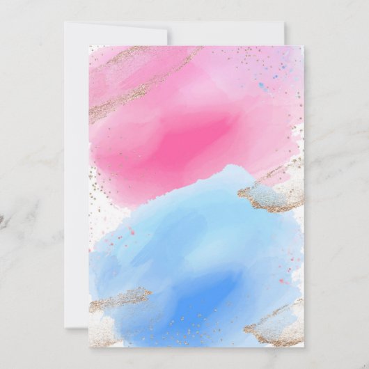 Heelse oder Räder Geschlechtsverkehr, rosa oder bl Einladung (Rückseite)