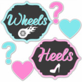 Heelse oder Räder Geschlechtsverkehr zeigen Kinder Aufkleber (Vorderseite)