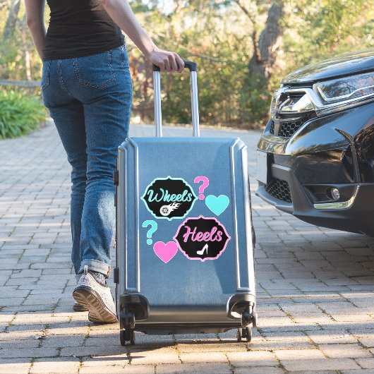 Heelse oder Räder Geschlechtsverkehr zeigen Kinder Aufkleber (Koffer Insitu)