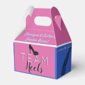 Heelse oder Räder | Rosa & blau {Auto} Genderdarst Geschenkschachtel (Vorderseite)