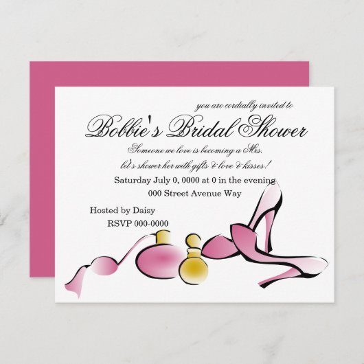 Heelse und Parfüm Einladung (Vorne/Hinten)