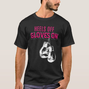 Heelse von Handschuhen auf - Frauenkickboxen Große T-Shirt