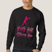 Heelse von Handschuhen auf Jab Cross-Hook Boxhands Sweatshirt (Vorderseite)