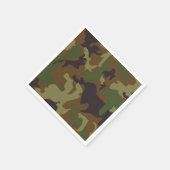 Heer Green Camouflage Paper Napkins Serviette (Ecke)