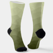 Heeres hellgrün geometrisches Maschenmuster Monogr Socken (Gewinkelt)