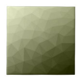 Heeres hellgrüner Farbverlauf geometrisches Masche Fliese (Vorderseite)