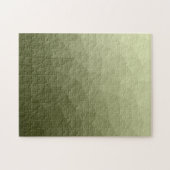 Heeres hellgrüner Farbverlauf geometrisches Netz M Puzzle (Horizontal)