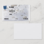 Heereseinheitveteranen-Werbeoffizier untersucht Visitenkarte (Vorne/Hinten)