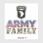 Heeresfamilie der 101. Im Flugzeug Abteilung Aufkleber (Blatt)