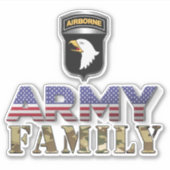 Heeresfamilie der 101. Im Flugzeug Abteilung Aufkleber (Vorderseite)