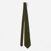 Heeresgrün Fein-Twill-Bindung Krawatte (Rückseite)