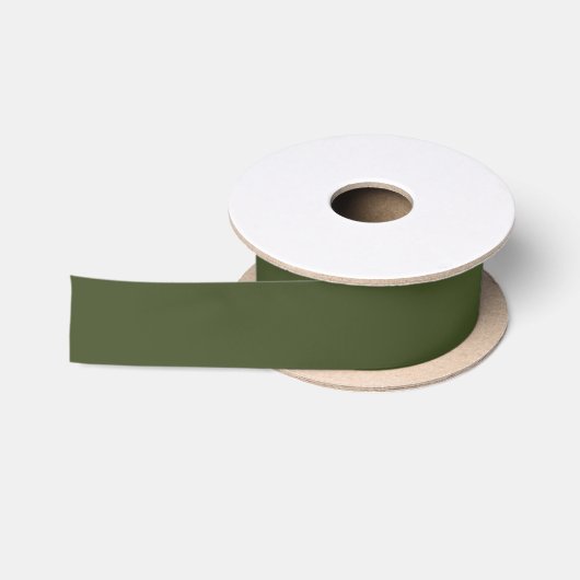 Heeresgrün Uni-Farbe Satinband (Spule)