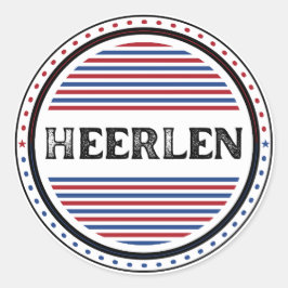 Heerlen City Pride Emblem – Niederländische Identi Runder Aufkleber