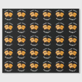 Hefe Hefe Hurray Funny Bread Puns Dark BG Geschenkpapier (Flach)