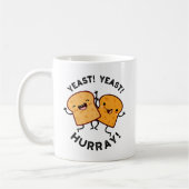 Hefe Hefe Hurray Funny Broad Puns Kaffeetasse (Links)