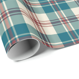 Heffalump Marine-rotes beige kariertes Geschenkpapier