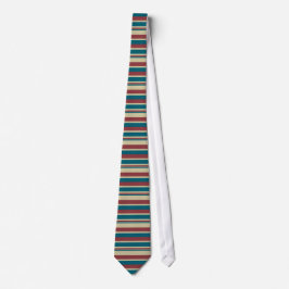 Heffalumps Red Blue Beige Liegestuhl Strip Necktie Krawatte