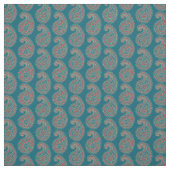 Heffalumps Red Blue Beige Paisley Pattern Fabric Stoff (Muster)