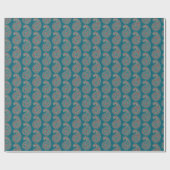 Heffalumps rotes blaues beige Paisley Packpapier (Flach)