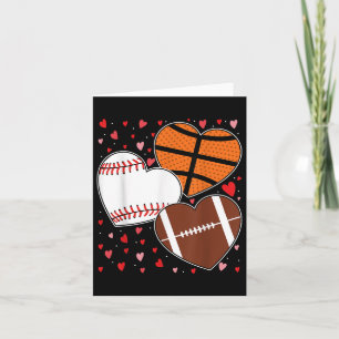 Heft Basketball Baseball Football Boys Mens Valen Karte