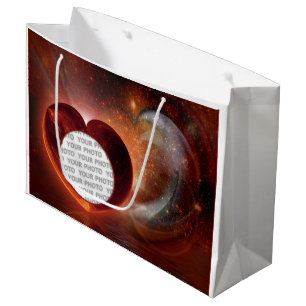 Heft Frame HOT LIEBE + Ihr Foto & Ihre Ideen Große Geschenktüte