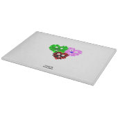 Heft Fuzzies Glas Cutting Board Schneidebrett (Ecke)