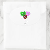 Heft Fuzzies Oval Sticker (Tasche)