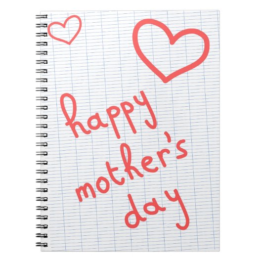 Heft "Happy Mother's Day" Notizblock (Vorderseite)