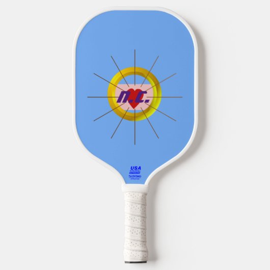 Heft Light Blue Modern Pickleball Paddle (Vorderseite)