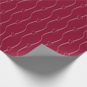 Heft Link Wein Rotes Wrapping Papier Geschenkpapier (Ecke)
