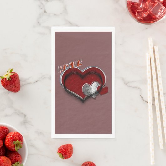 Heft Magic Rust Paper Napkin Gast Handtuch Serviette (Beispiel)