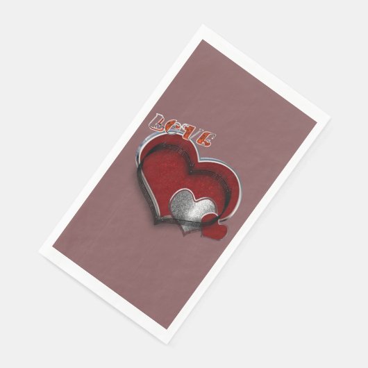 Heft Magic Rust Paper Napkin Gast Handtuch Serviette (Ecke)